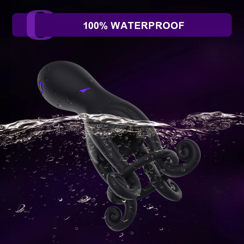 Octopus Glans Trainer with 10 Vibration Modes Male Sex Toy