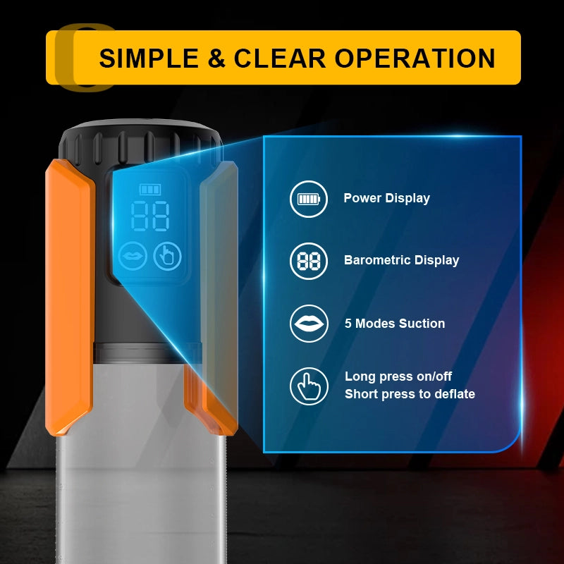 Waterproof Vacuum Pump with 5 Suction Intensities