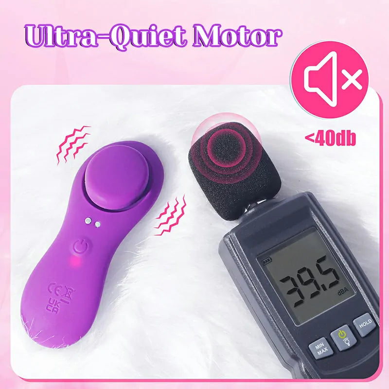 7-Mode Vibrating Wearable Vibrator with Magnetic Clip & App Remote Control