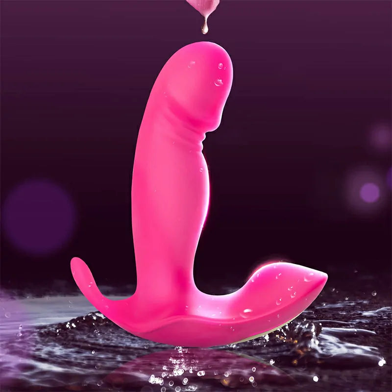 Remote-Controlled Wearable Vibrator with 10 Vibration & Wiggling Modes