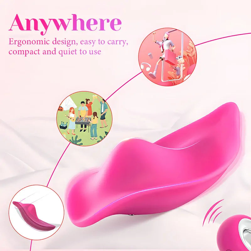 Wearable Panty Vibrator with 12 Vibrating Modes & Remote Control