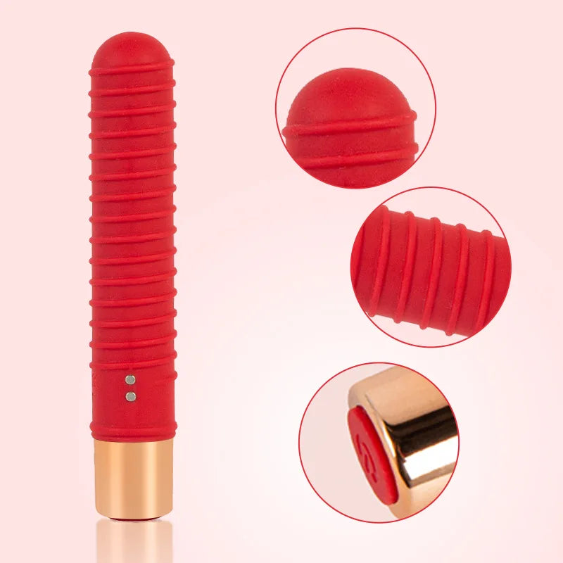 Silicone Bullet Vibrator 7 Vibration Magnetic Charging
