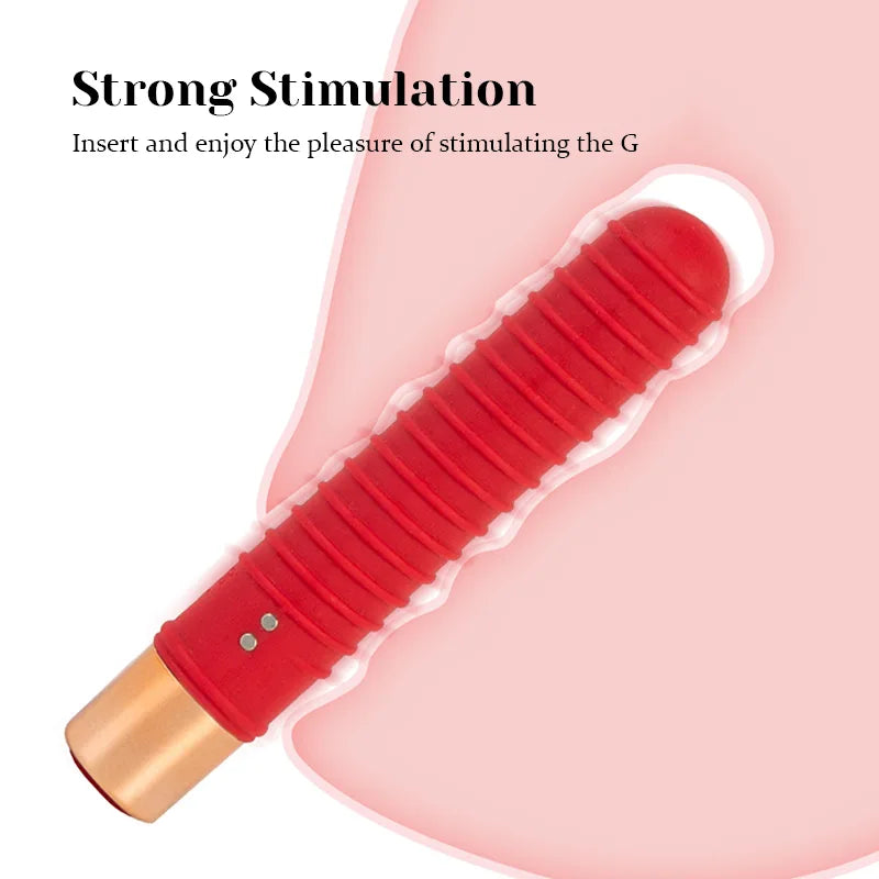 Silicone Bullet Vibrator 7 Vibration Magnetic Charging