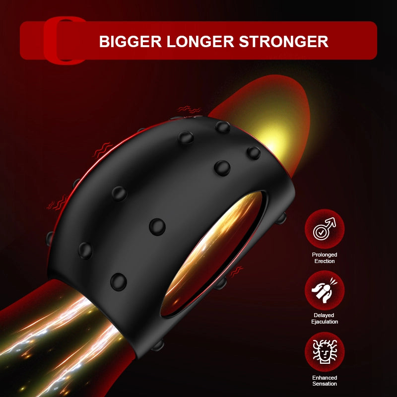 Wearable Vibrating Penis Ring with 10 Modes