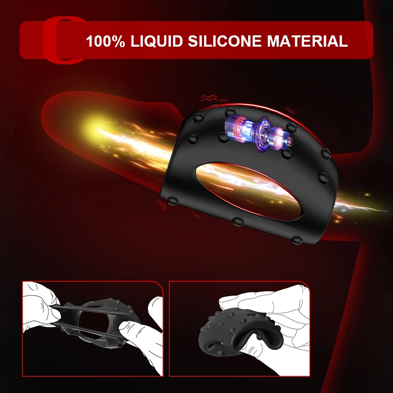 Wearable Vibrating Penis Ring with 10 Modes