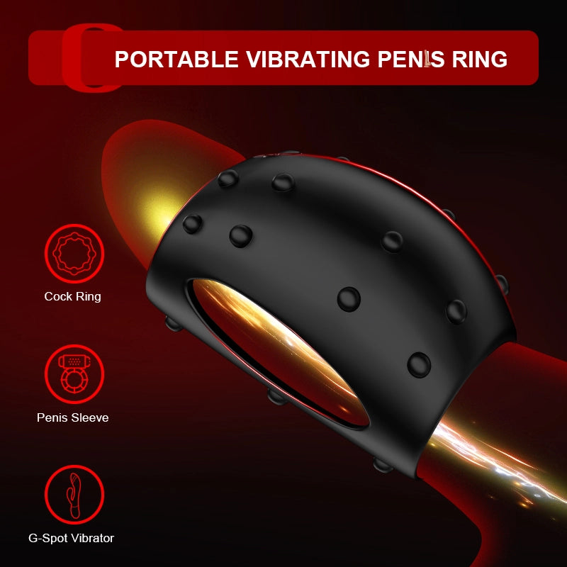 Wearable Vibrating Penis Ring with 10 Modes