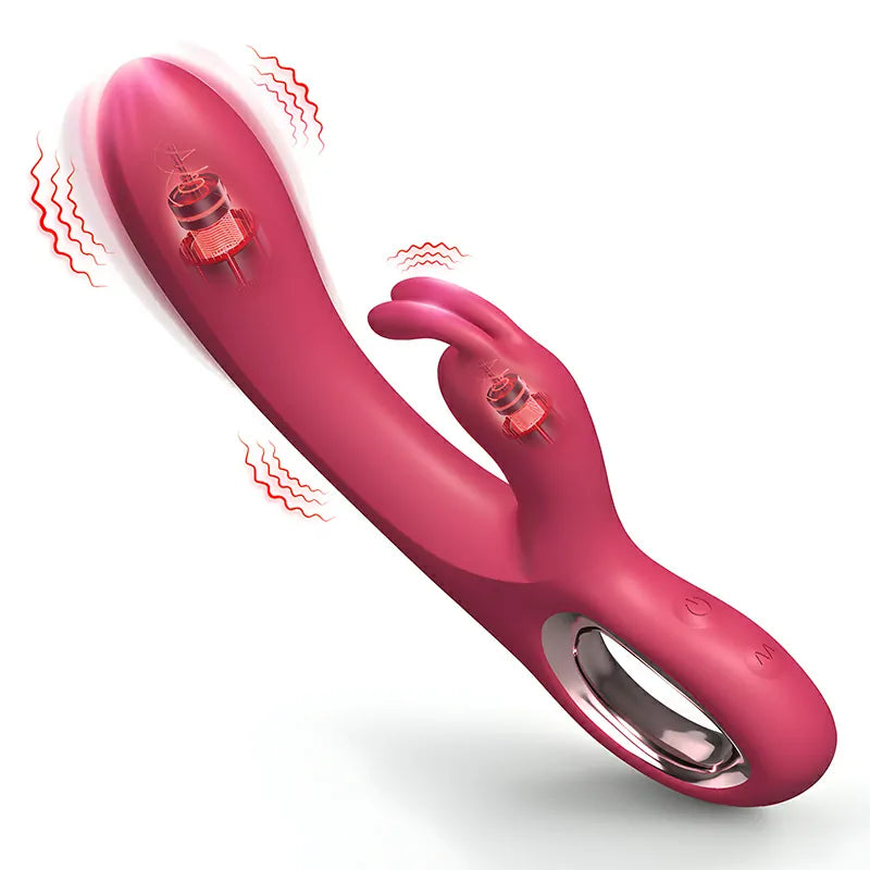 10 Powerful Vibrating Tapping Silicone Rabbit Vibrator