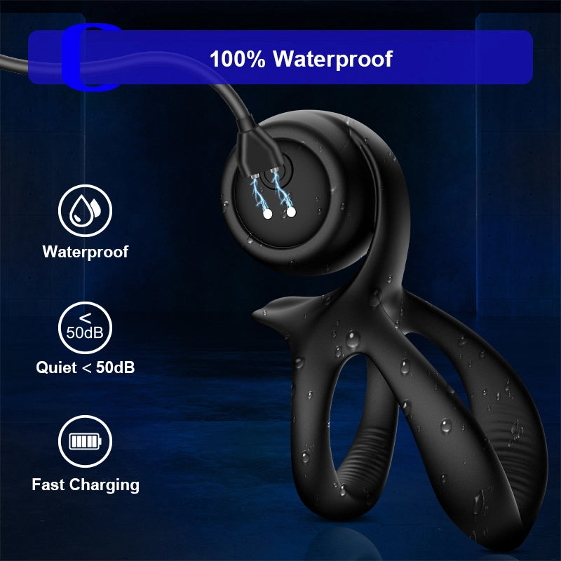 10-Mode Vibrating Penis Ring for Solo & Couples Play