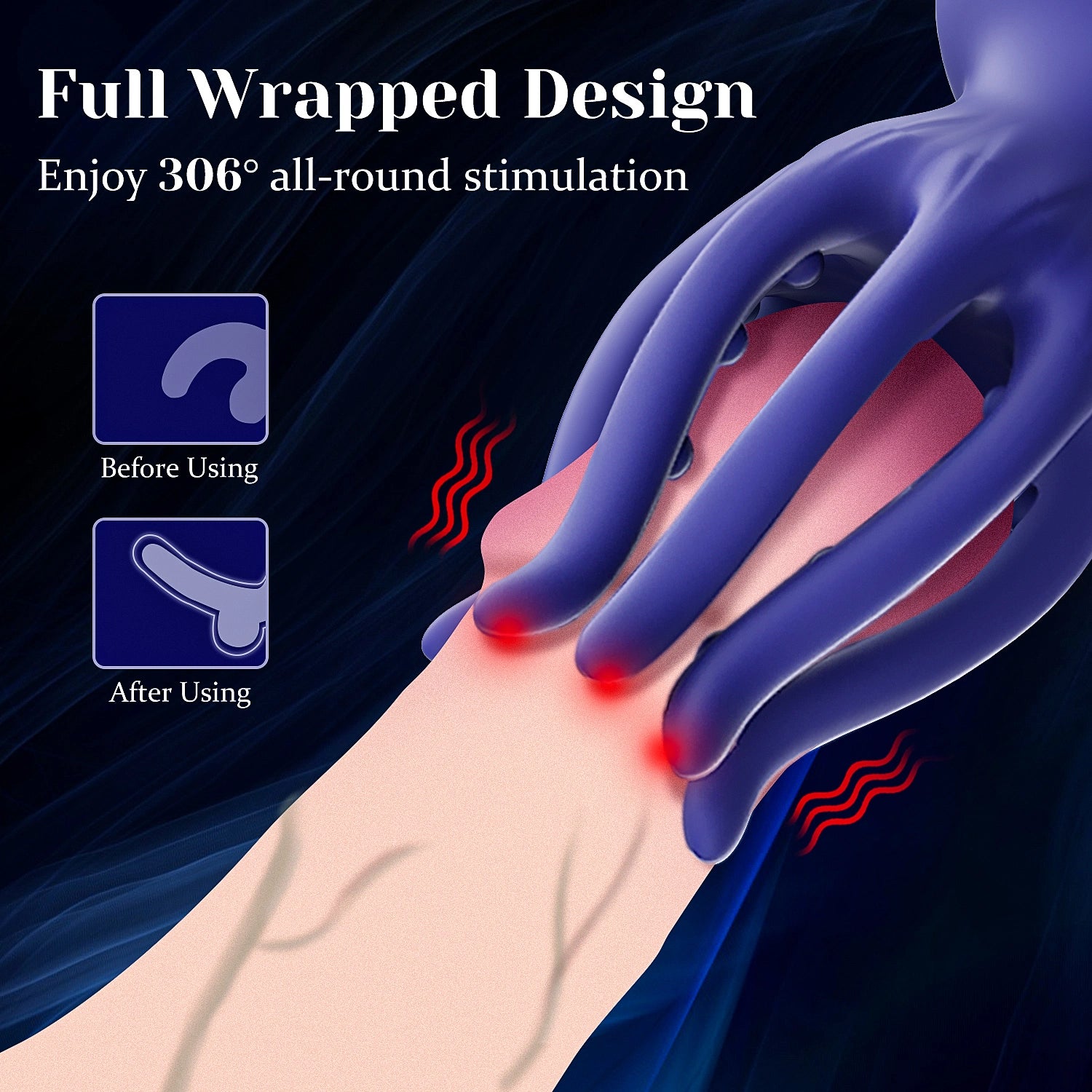 Glans Trainer 10 Vibration Octopus Tentacle Stimulator