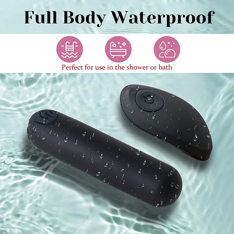 Mini Bullet Vibrator 10 Vibration Wireless Remote Control