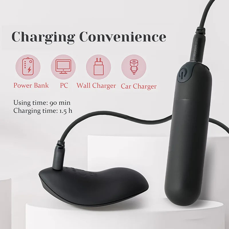 Mini Bullet Vibrator 10 Vibration Wireless Remote Control