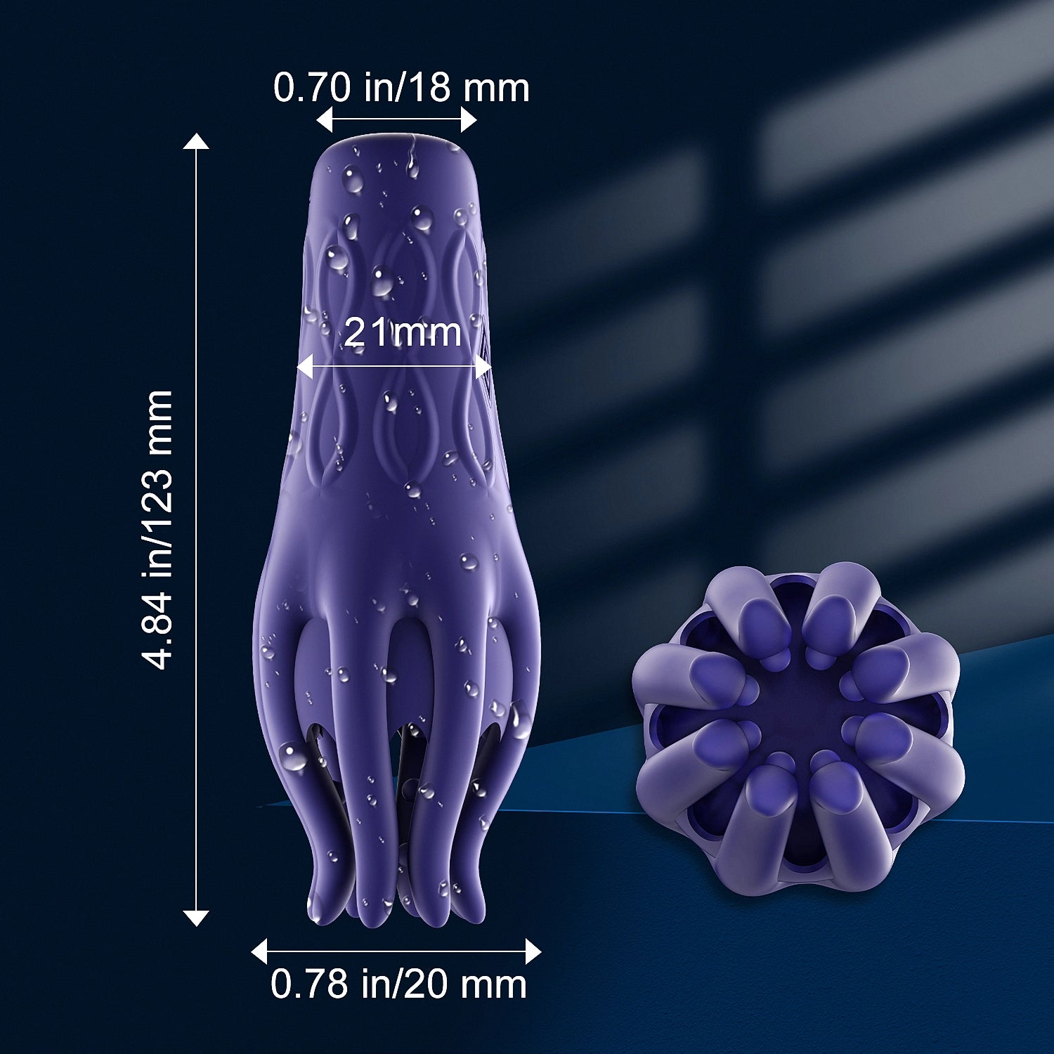 Glans Trainer with 10 Vibration Modes Squid Tentacle Design Stimulator