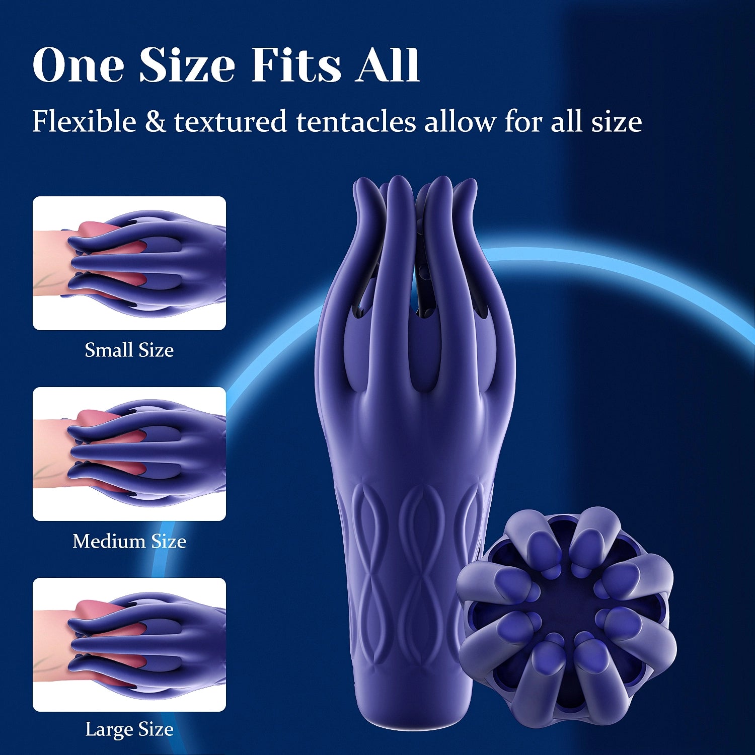 Glans Trainer with 10 Vibration Modes Squid Tentacle Design Stimulator