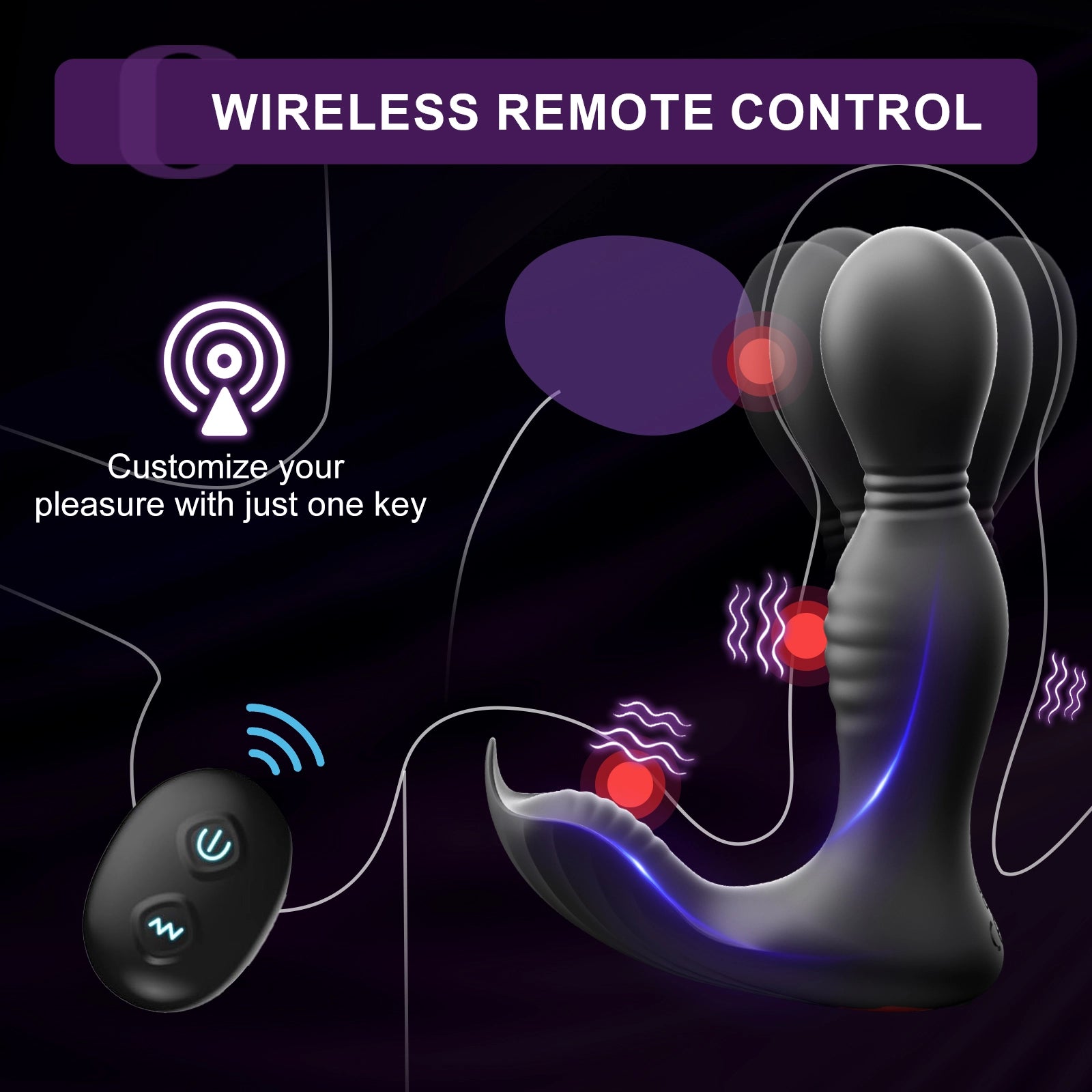 9-Mode Swinging & Licking Prostate Massager with App & Remote Control