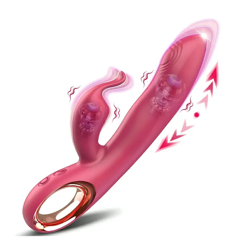 Rabbit Ears Vibrator Thrusting Tapping Vibrating | Lovetoyshub Rabbit Ears Vibrator Thrusting Tapping Vibrating | Lovetoyshub