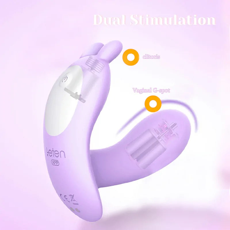 Leten Remote Vibrator 3 Speeds 7 Vibration Wearable