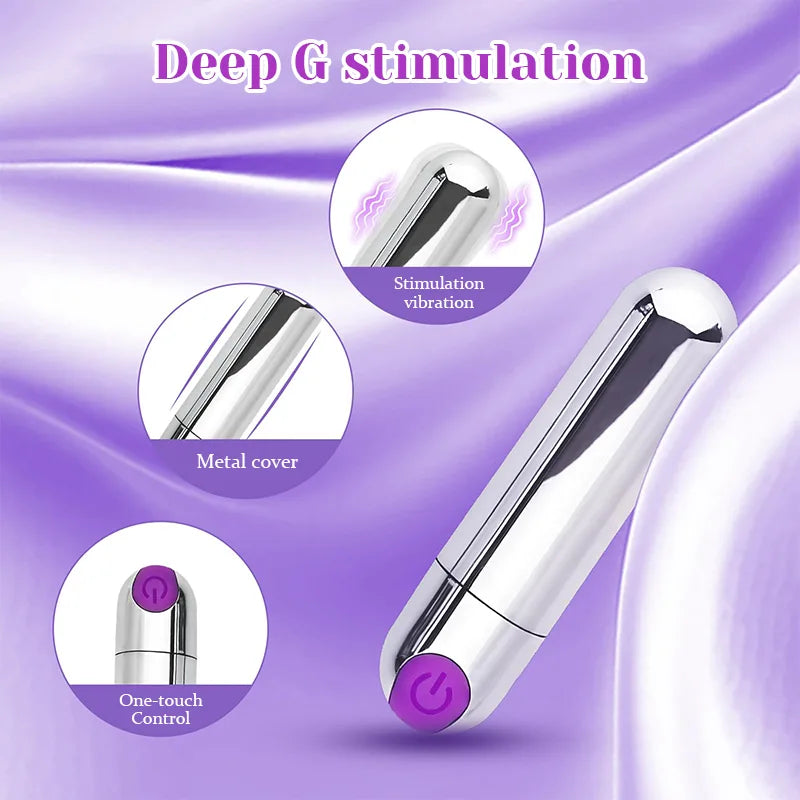 Silver Bullet Vibrator 10 Modes Vibration
