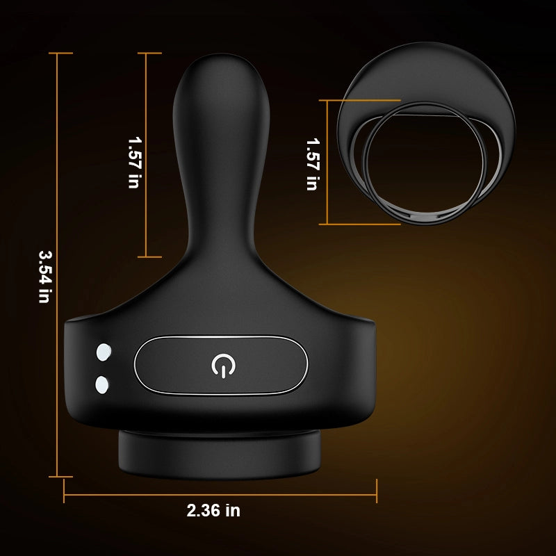 Wireless Remote Control Penis Ring With Penis, Testicles & Vaginal Vibration
