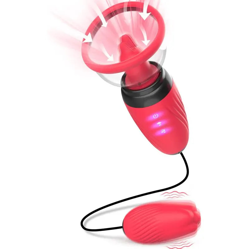 6 Sucking & 10 Licking Vibrating Modes Nipple Sucker Toys