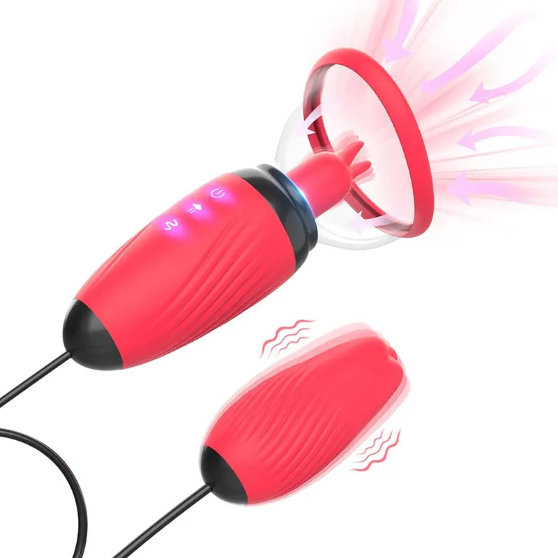 6 Sucking & 10 Licking Vibrating Modes Nipple Sucker Toys - Lovetoyshub 6 Sucking & 10 Licking Vibrating Modes Nipple Sucker Toys - Lovetoyshub