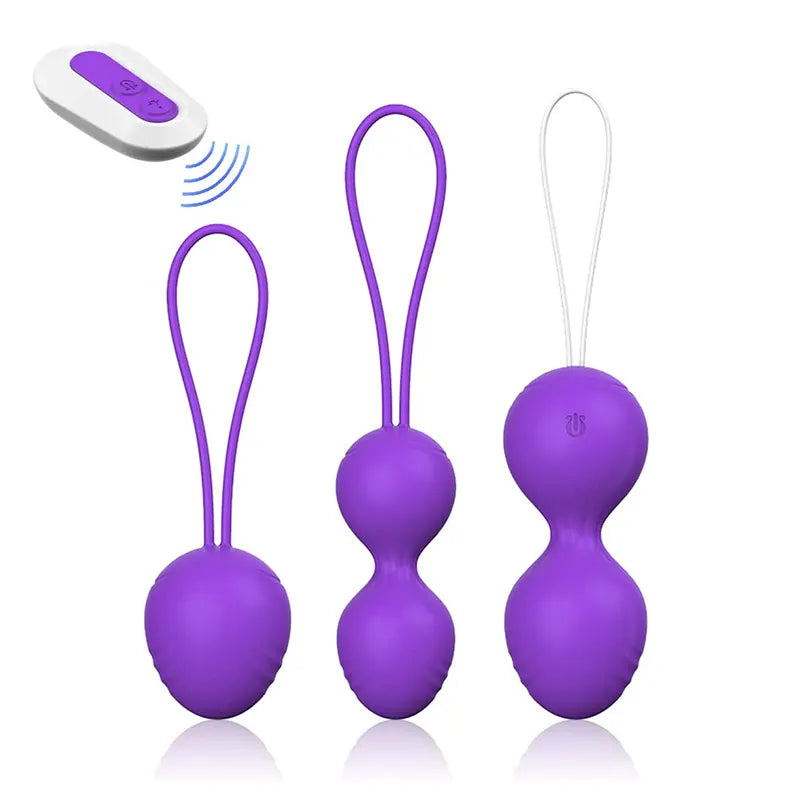 3Pcs Remote Control Vibration Best Kegel Balls For Women - Lovetoyshub