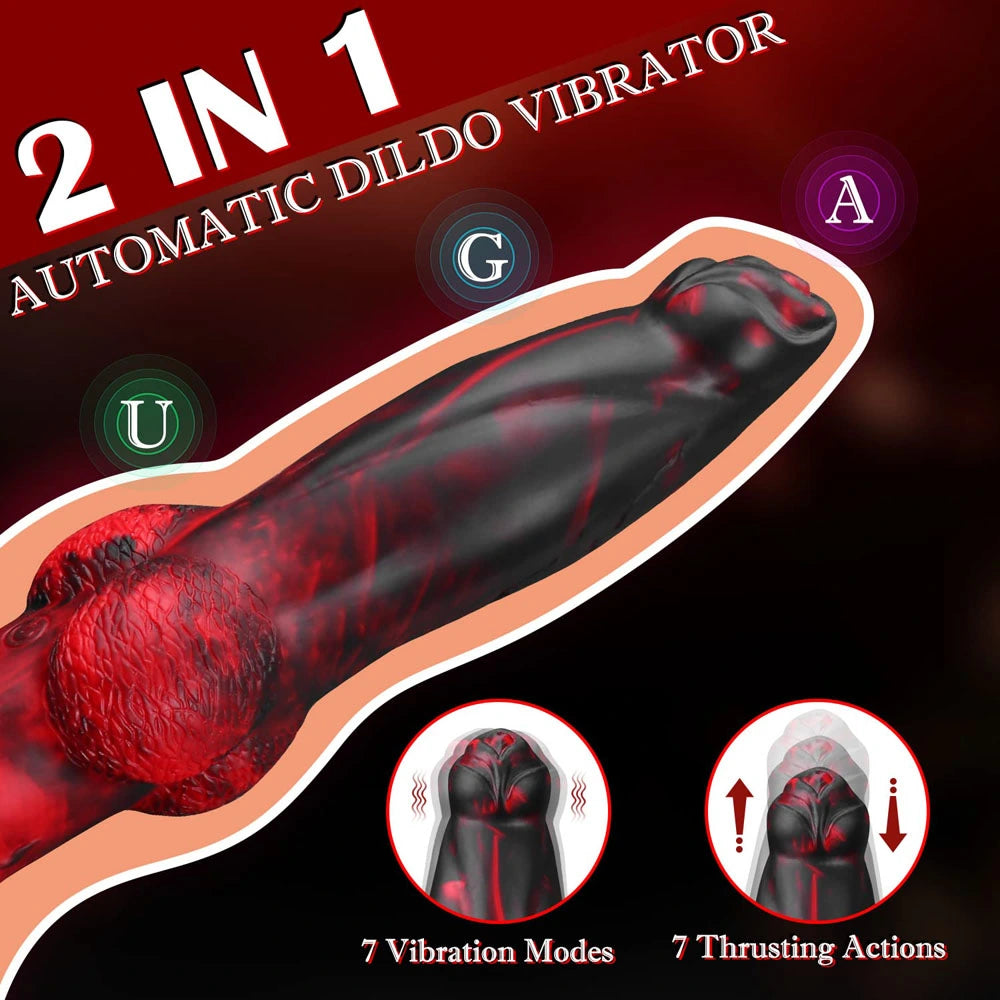 8.7Inch Thrusting Fantasy Dildo With Remote Control