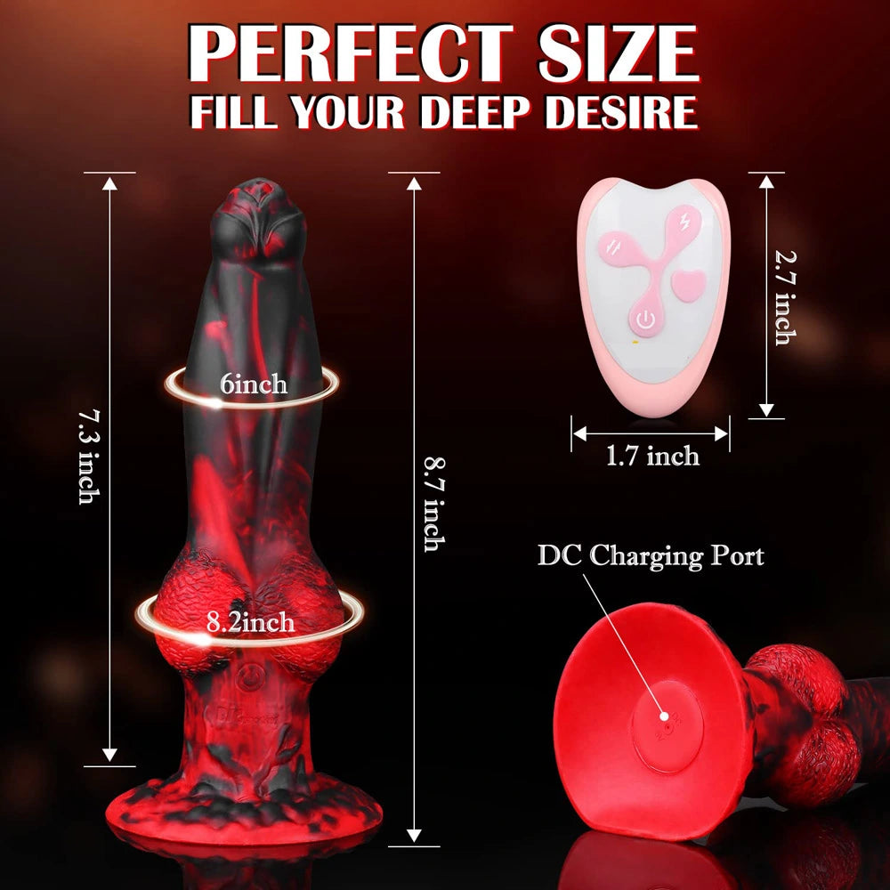 8.7Inch Thrusting Fantasy Dildo With Remote Control