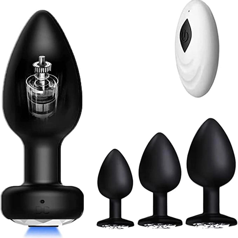 Vibrating Anal Training Kit With Remote - Lovetoyshub Vibrating Anal Training Kit With Remote - Lovetoyshub