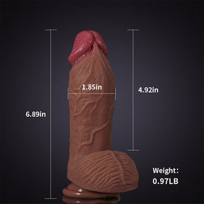 6.89-8.46Inch Ultra Realistic Silicone Thick Shaft Dildo