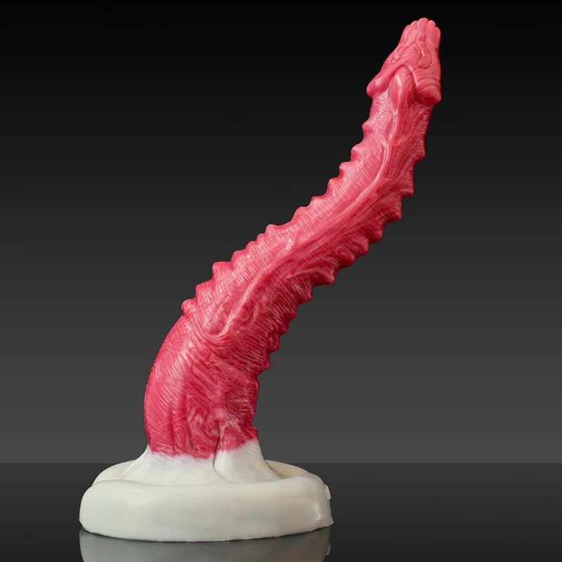 10.4Inch Lifelike Curved Silicone Monster Dildo