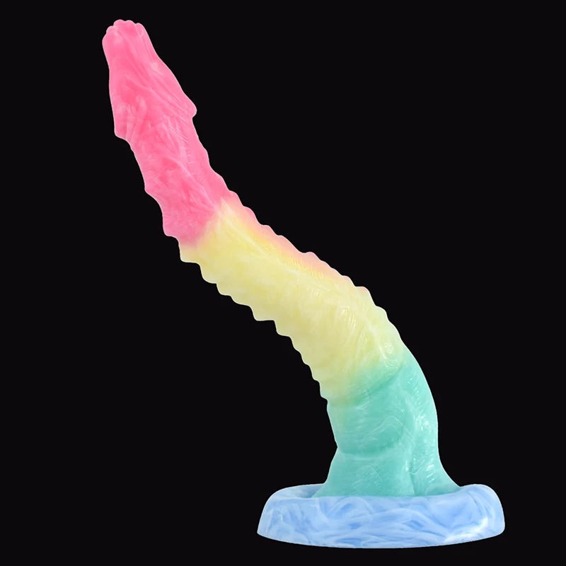 10.4Inch Lifelike Curved Silicone Monster Dildo