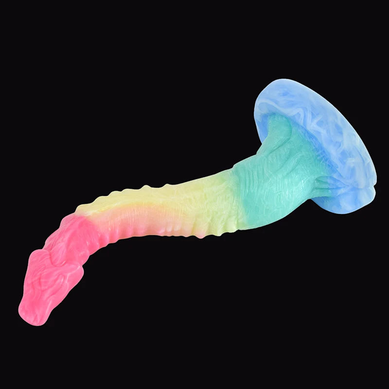 10.4Inch Lifelike Curved Silicone Monster Dildo