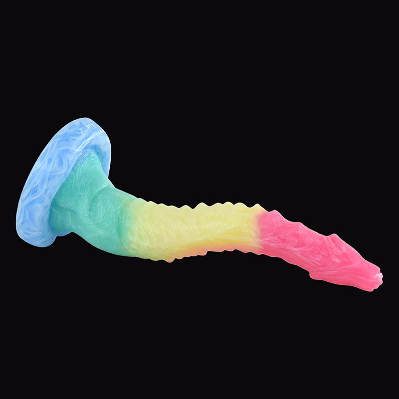 10.4Inch Lifelike Curved Silicone Monster Dildo