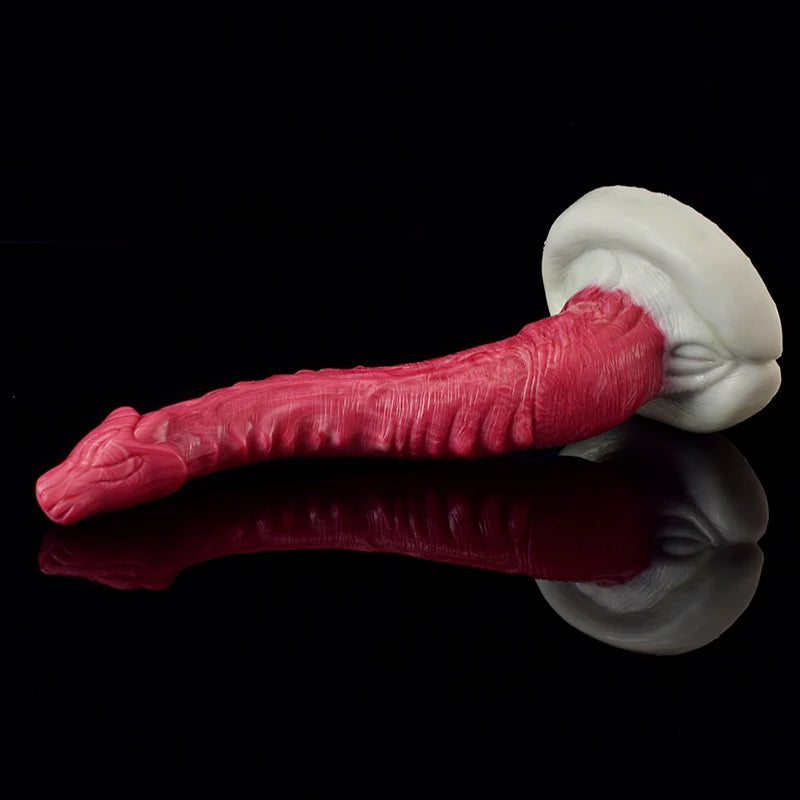 10.4Inch Lifelike Curved Silicone Monster Dildo