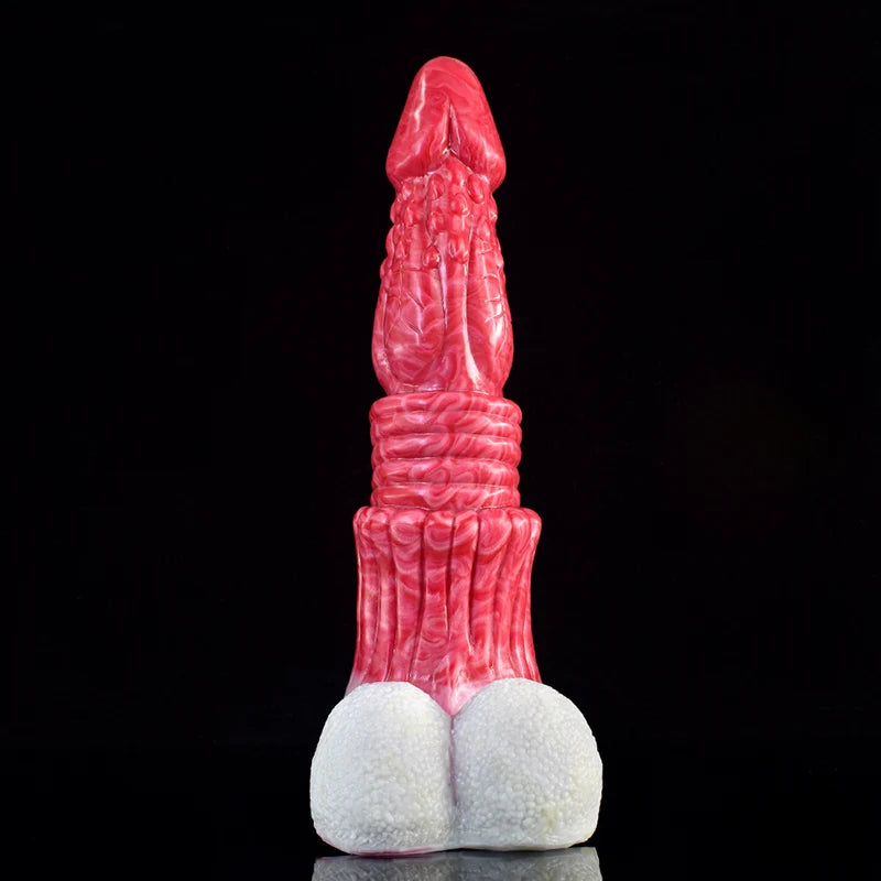 10.4Inch Silicone Dragon Dildo with Realistic Testicles