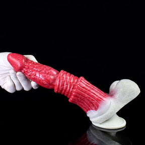 10.4Inch Silicone Dragon Dildo with Realistic Testicles