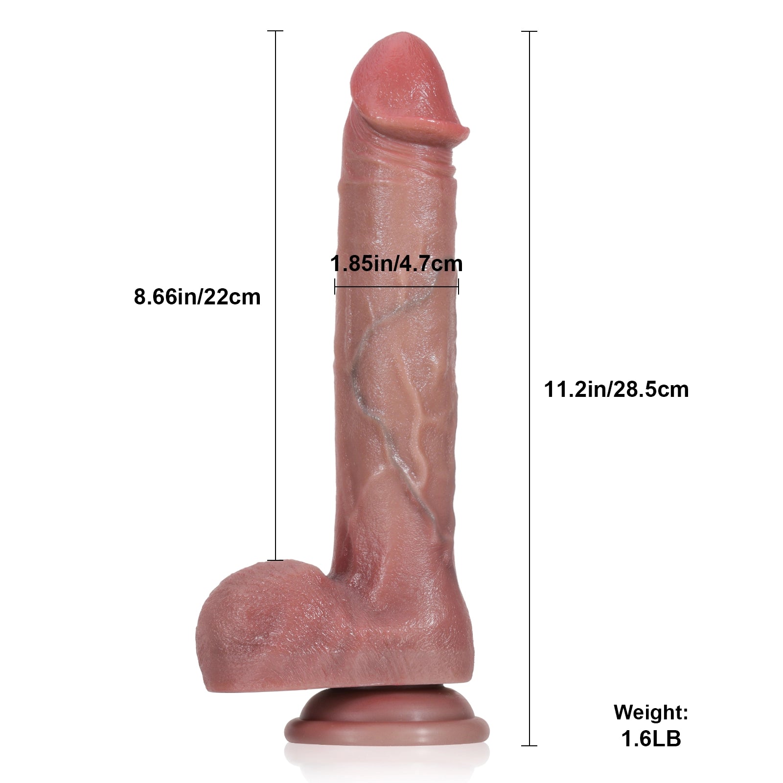 11.2" 7 Thrusting & 3 Vibrating Modes Electric Dildo