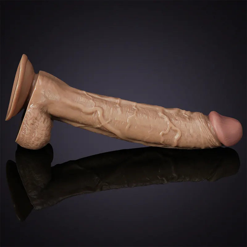 11.4Inch Ultra Strong Vein Big Suction Cup Dildo
