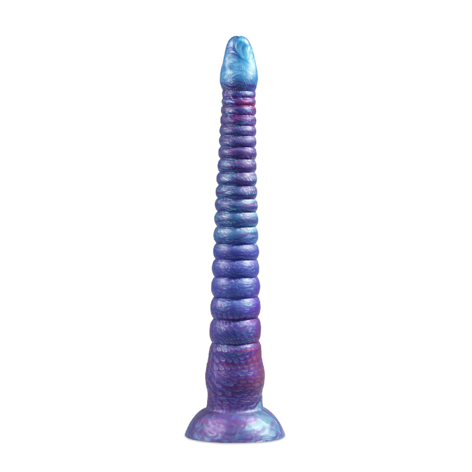 16.8 Inch Realistic Tentacle Dildo Circular Texture Curved Design