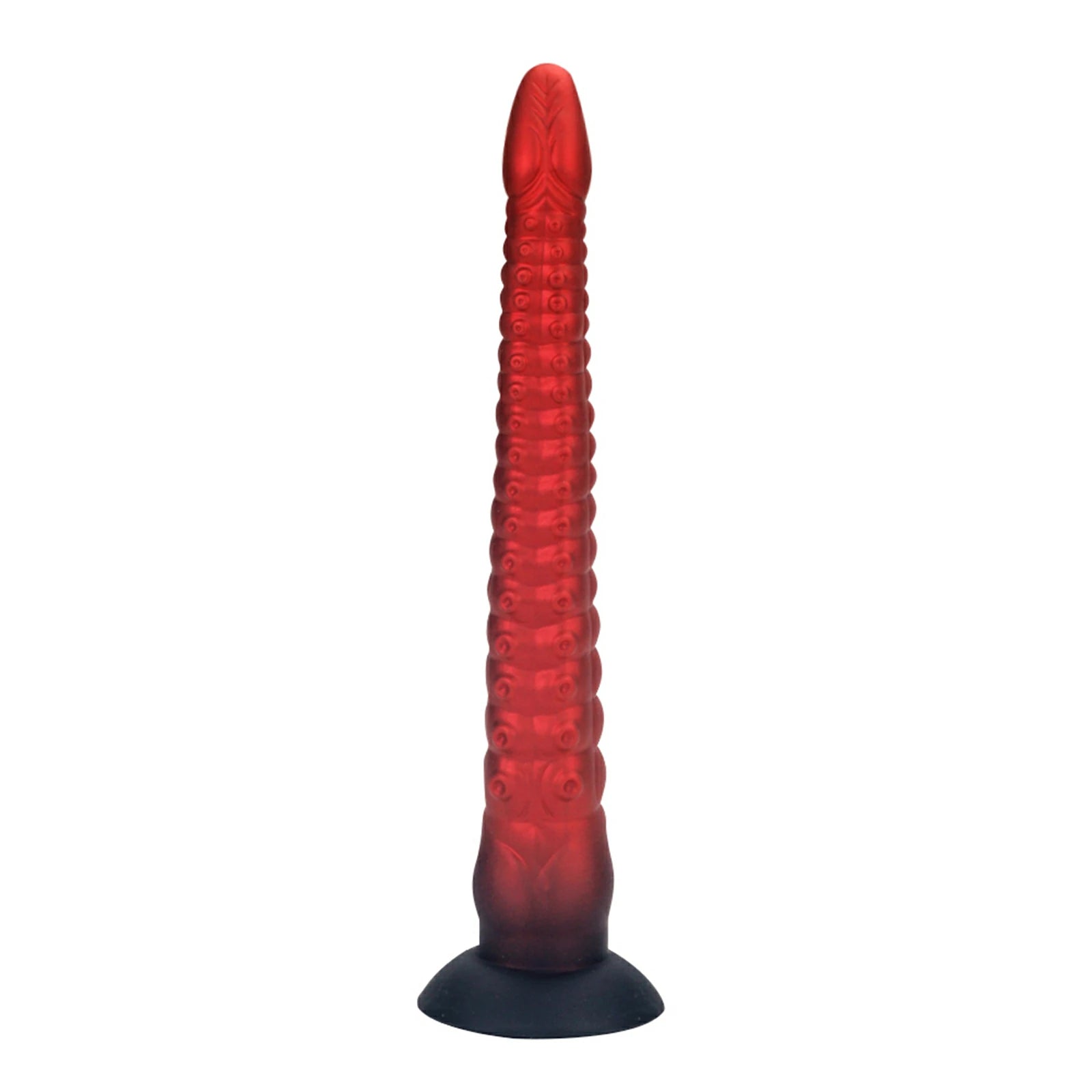 16.8 Inch Tentacle Dildo Ringed Texture Suction Base Fantasy Play