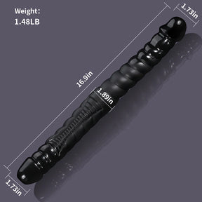 16.9Inch Ribbed Sensual Double-Ended Dildo