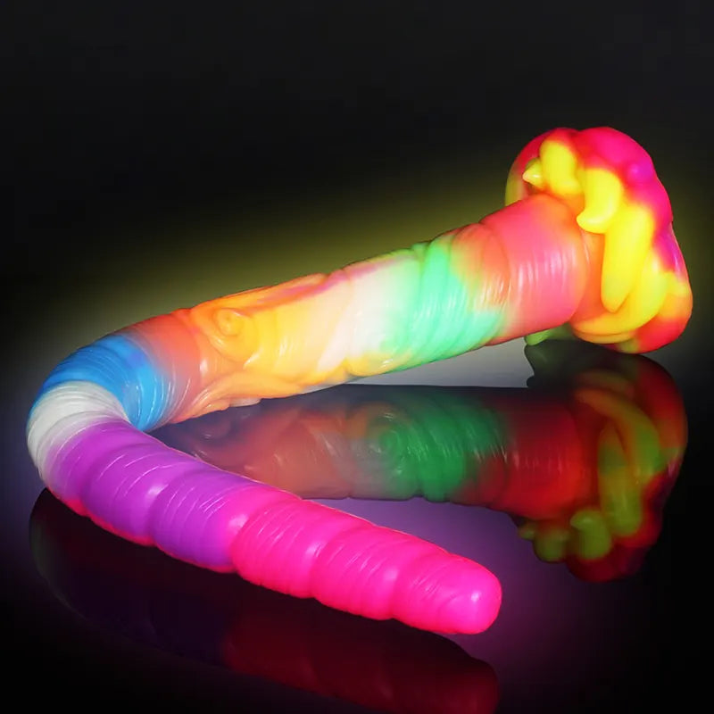 17.7Inch Extra Long Spiral Shaft Silicone Monster Dildo