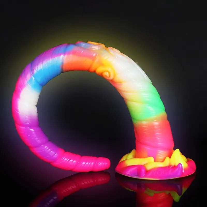 17.7Inch Extra Long Spiral Shaft Silicone Monster Dildo