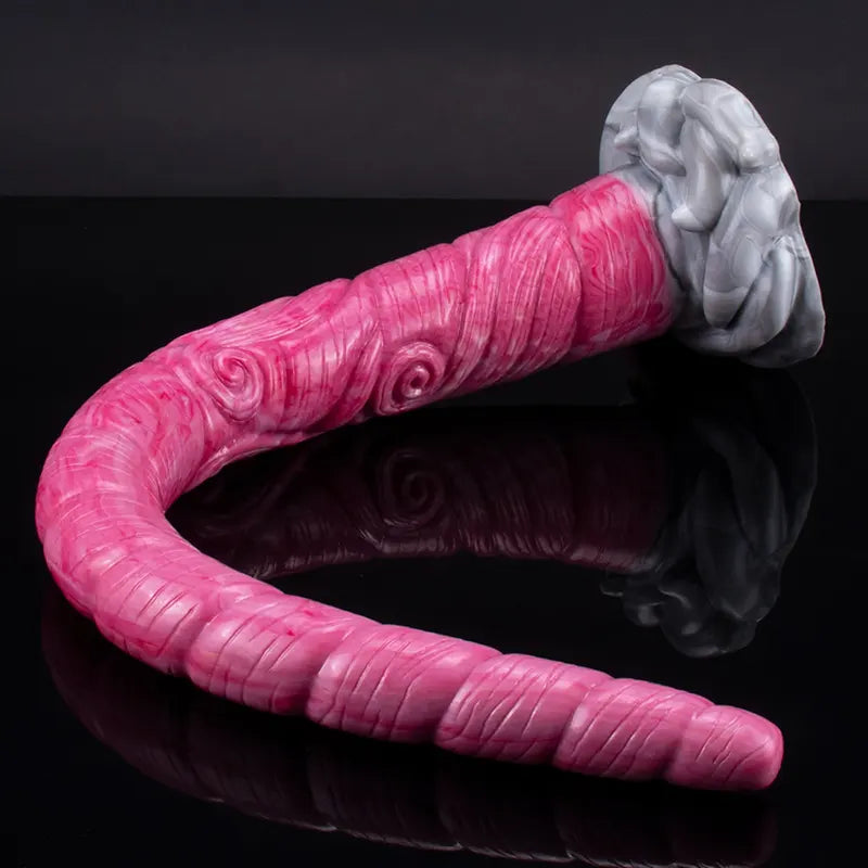 17.7Inch Extra Long Spiral Shaft Silicone Monster Dildo