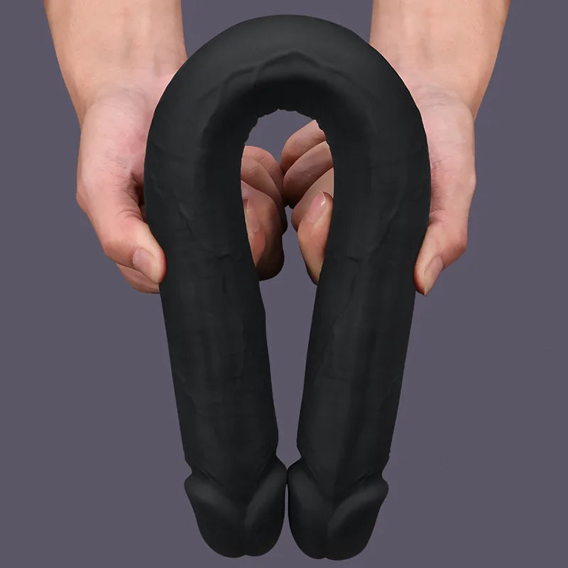 19.2Inch Extra Long Liquid Silicone Double Dildo