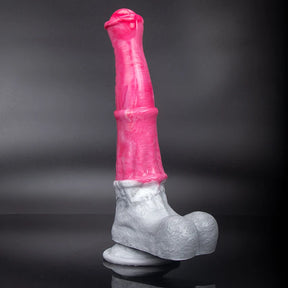 9.64Inch Realistic Long Pink Silicone Horse Dildo