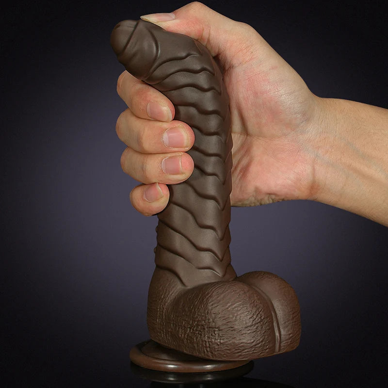 8.7Inch 3 Telescopic Modes Wireless Remote Control Heating Vibration Silicone Dildo