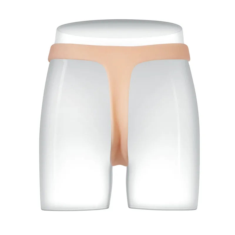 5.9" Ultra-Slim Sexy Thong Style Silicone Strap-On Dildo