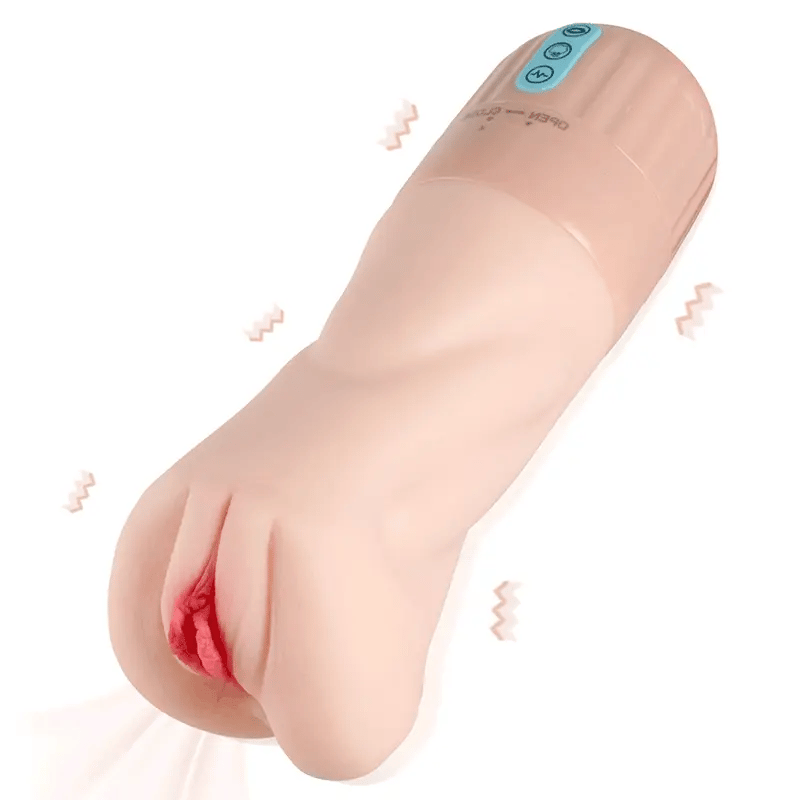 5 Sucking 10 Vibrating Realistic Pocket Pussy Male Masturbator
