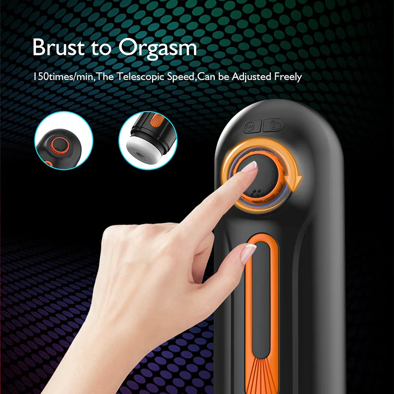 5 in 1  10 Vibration Thrusting 4 Suction Automatic Stroker Masturbator